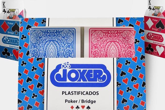 Naipes 5 x 54 hoja de juego de cartas juego de cartas poker avejentada Joker set compacto 